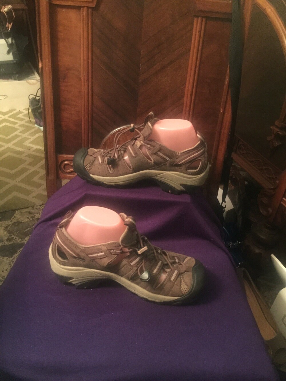 Keen Mens Sandals Shoe Size 8M Brown Sport Athletic Pre Owned Waterproof